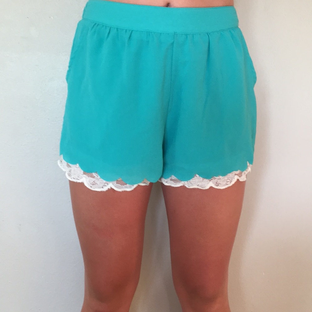 Scalloped shorts